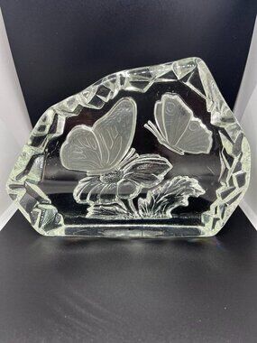 Butterfly Glass Statue